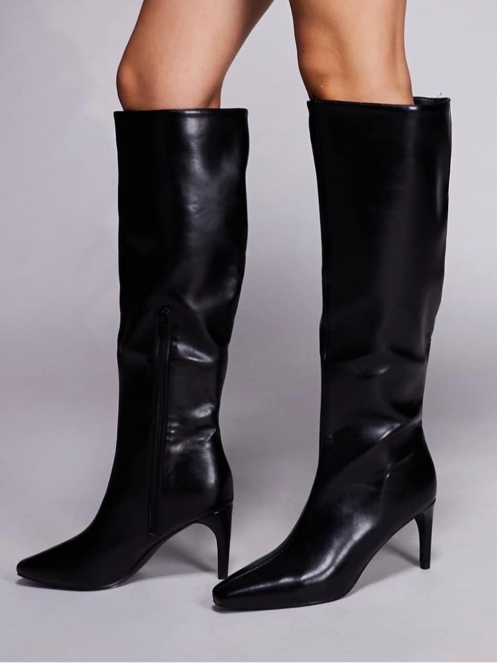 ASOS black knee high boots